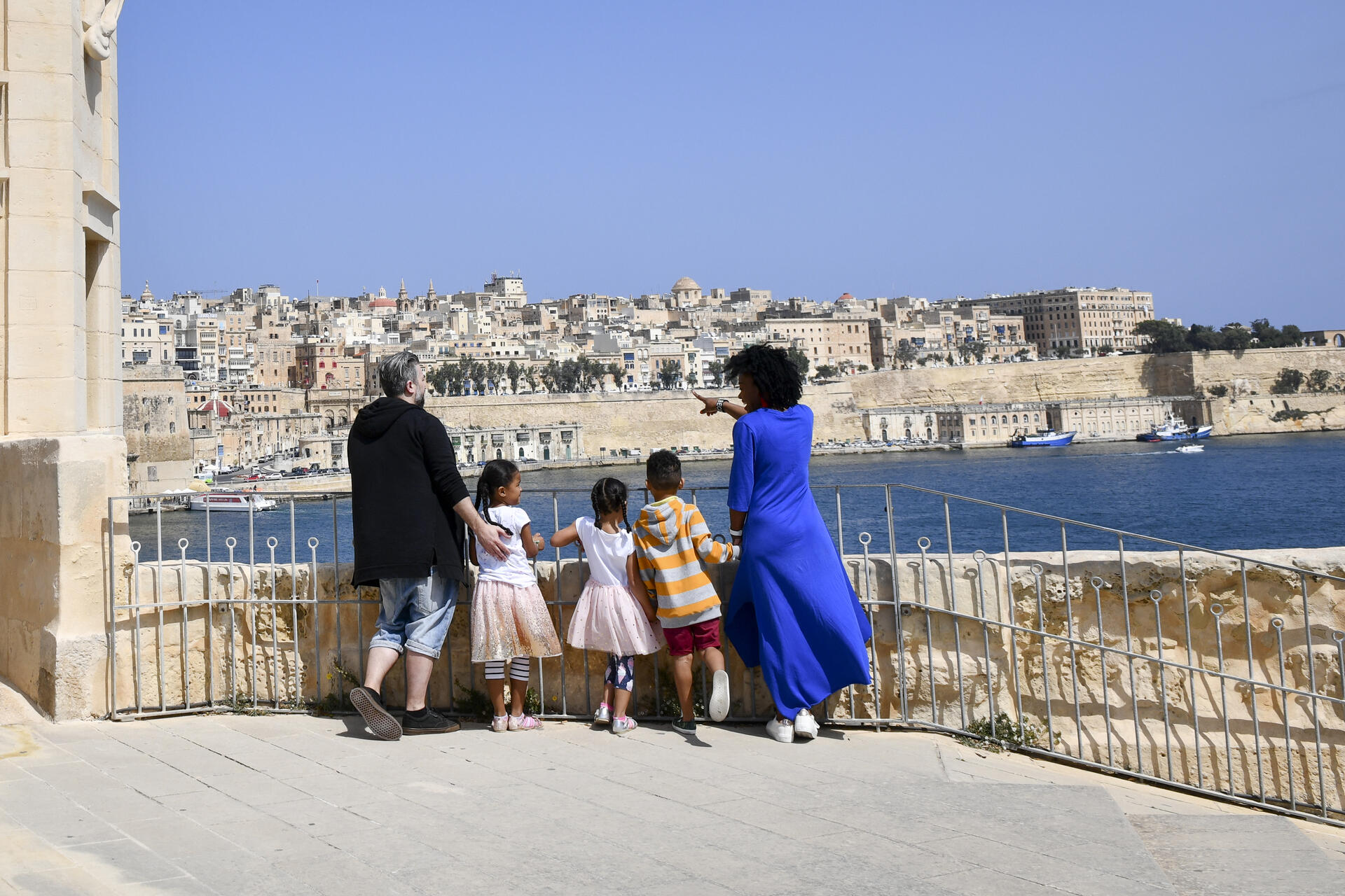 Upper Barrakka Gardens Valletta Malta Grand Harbour